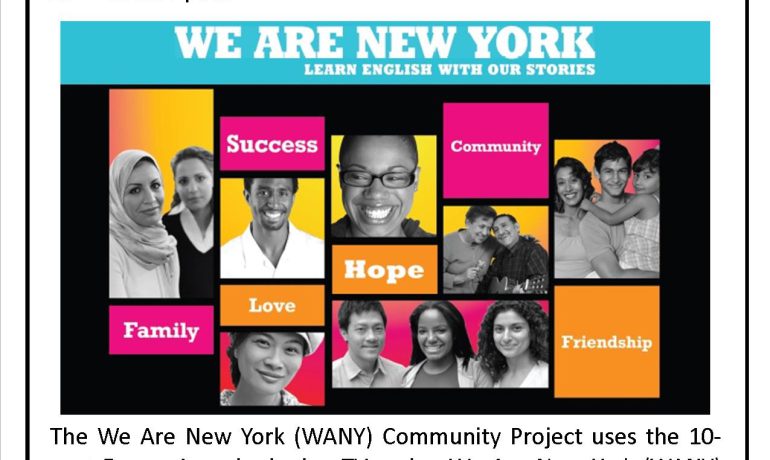 We Are New York English Language Class flyer