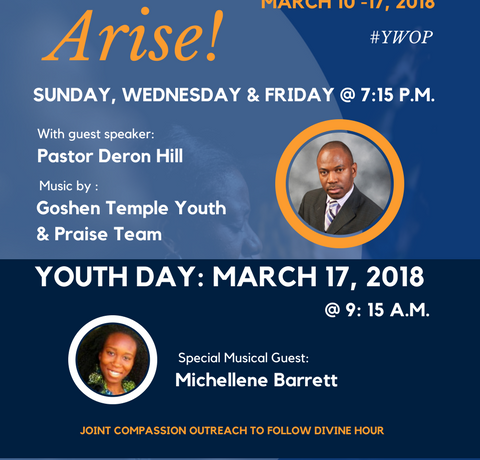 Goshen Temple Youth Week of Prayer