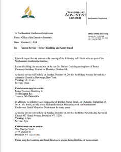 Bereavement Small and Goulding