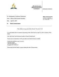 Funeral Services Family of Pastor Oswald Euell