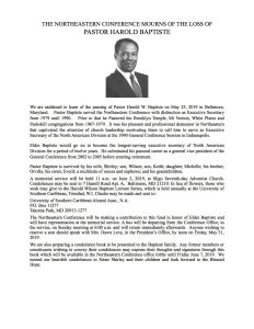 Baptiste Condolences