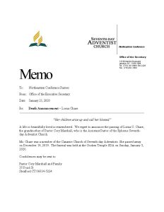 Funeral Service Lorna Chase