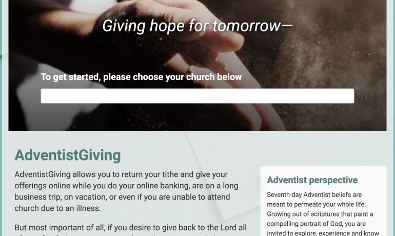 Adventist Giving Pic